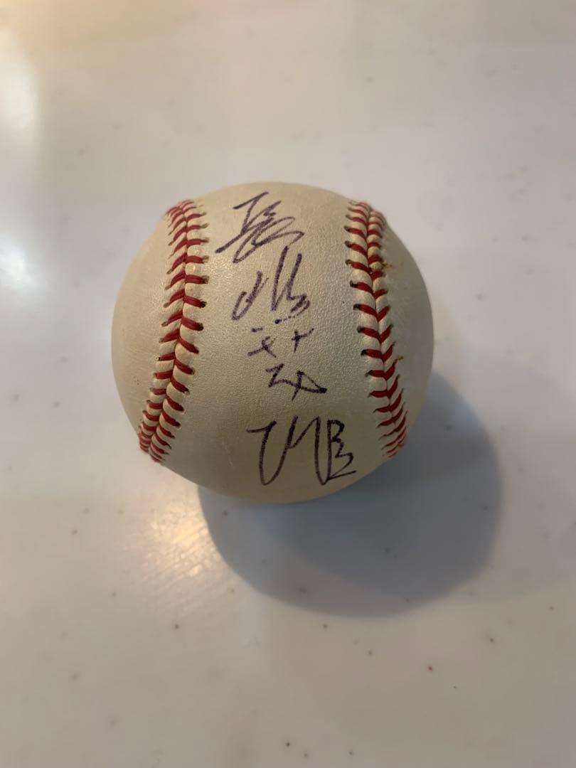 長嶋茂雄　直筆サインボール 透明ケース付き