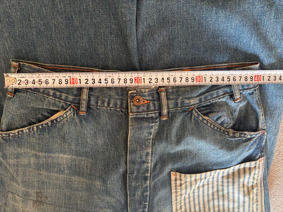 パンツ BOWWOW LAPD PRISONER DENIM PANTS AGED L