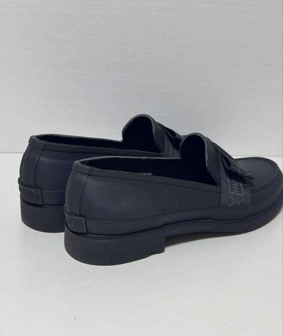 【新品未使用】HUNTER レインシューズ リボン ローファー