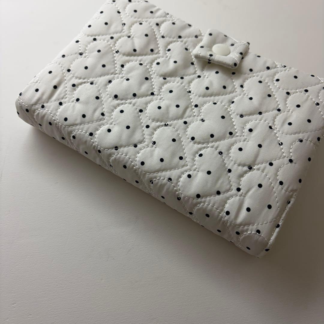 バインダーカバー　ハートドット　A6 韓国　貯金