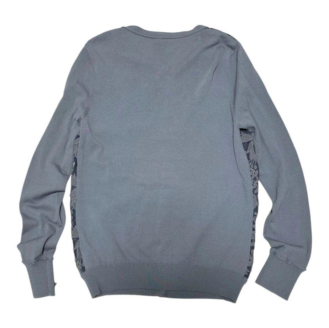 Sov. グレー 花柄 ニットアンサンブル