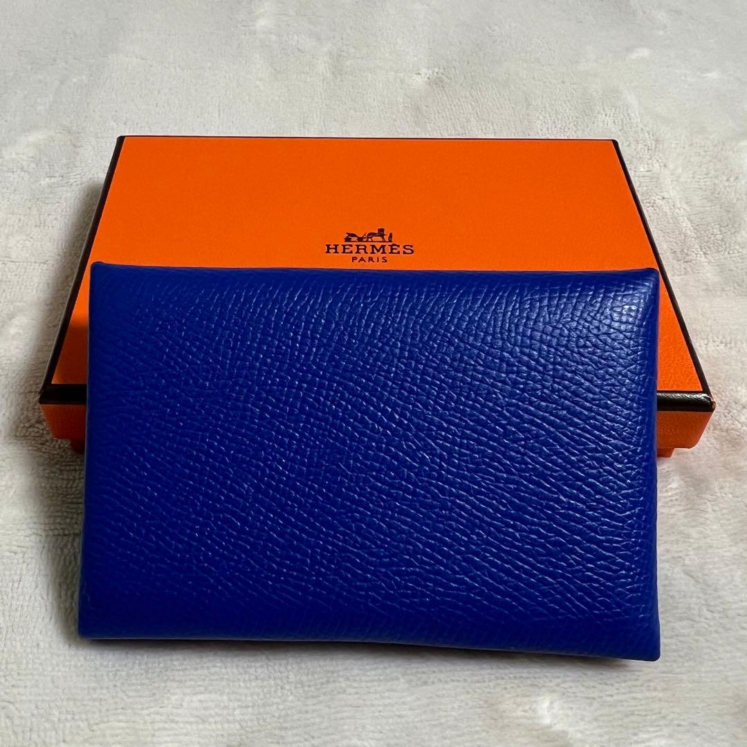 超美品！HERMES エルメス カルヴィ 名刺入れ カードケース C刻印