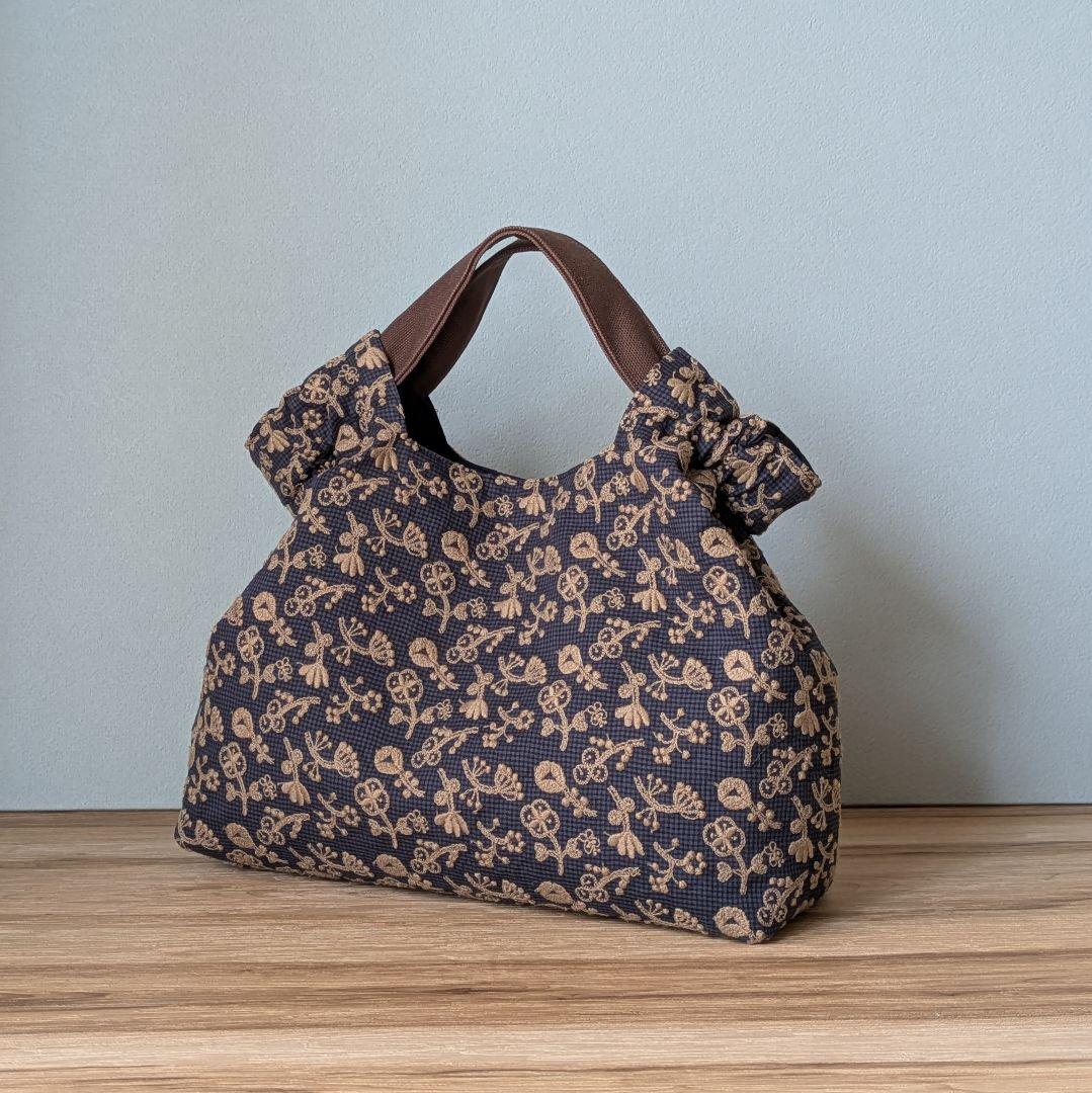 【PoyoPoyo♪プロフィール必読♪様オーダー】ハンドメイドシャーリングバッグ