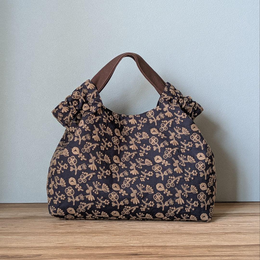 【PoyoPoyo♪プロフィール必読♪様オーダー】ハンドメイドシャーリングバッグ