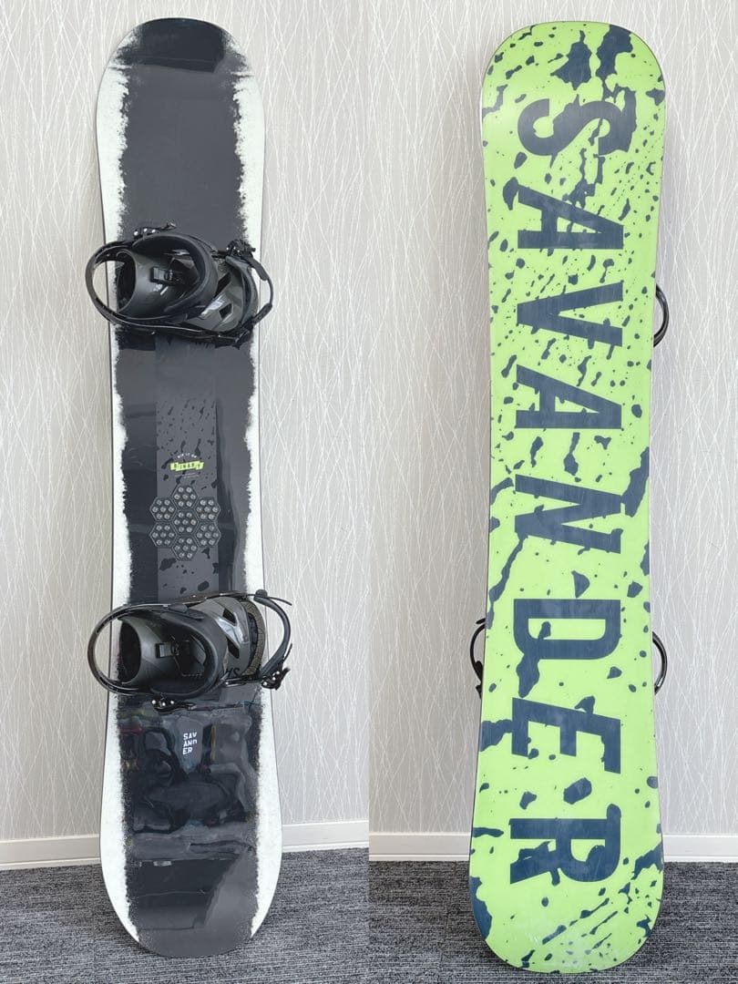 89美品❗️超豪華❗️SAVANDER×サロモン スノーボードセット★154cm
