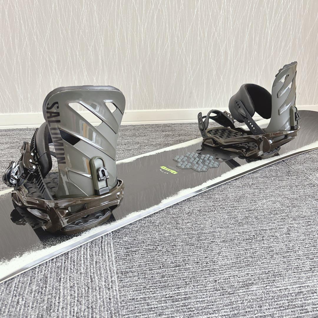 89美品❗️超豪華❗️SAVANDER×サロモン スノーボードセット★154cm