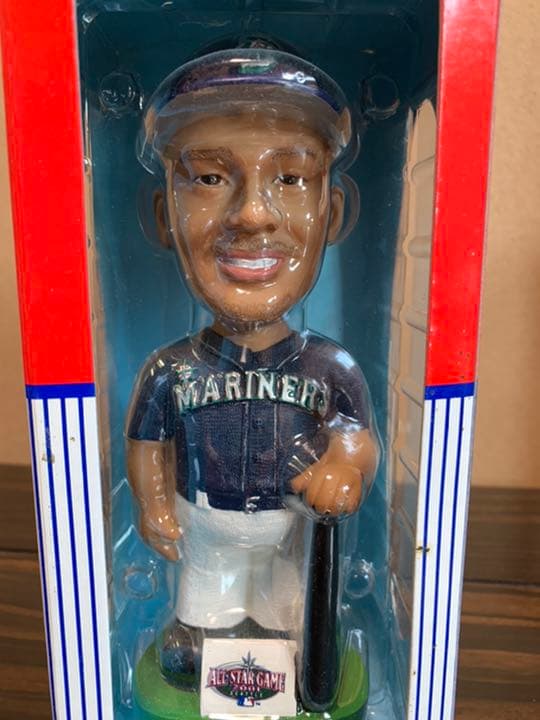 イチロー　バブルヘッド　パブルヘッド　大リーグ1年目オールスターパンフ付き