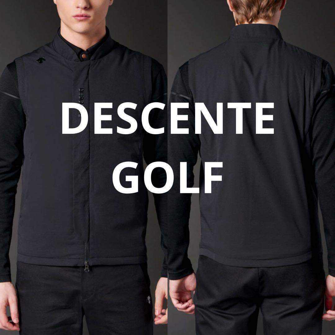 DESCENTE GOLF デサントゴルフ 中綿ウィンドベスト ブラックL