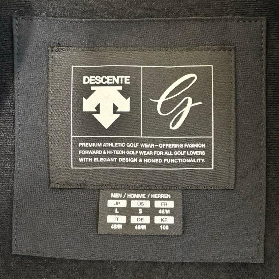 DESCENTE GOLF デサントゴルフ 中綿ウィンドベスト ブラックL