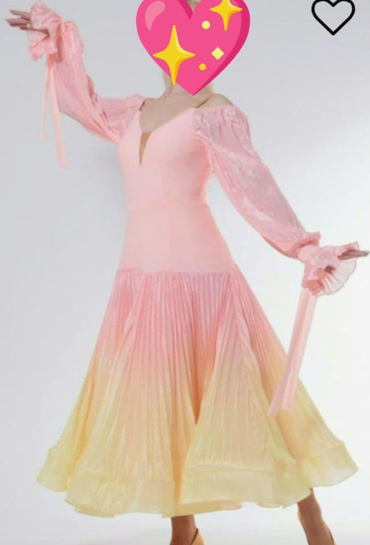 社交ダンス♡ジャンティ　モダン　スタンダード　ワンピースドレス