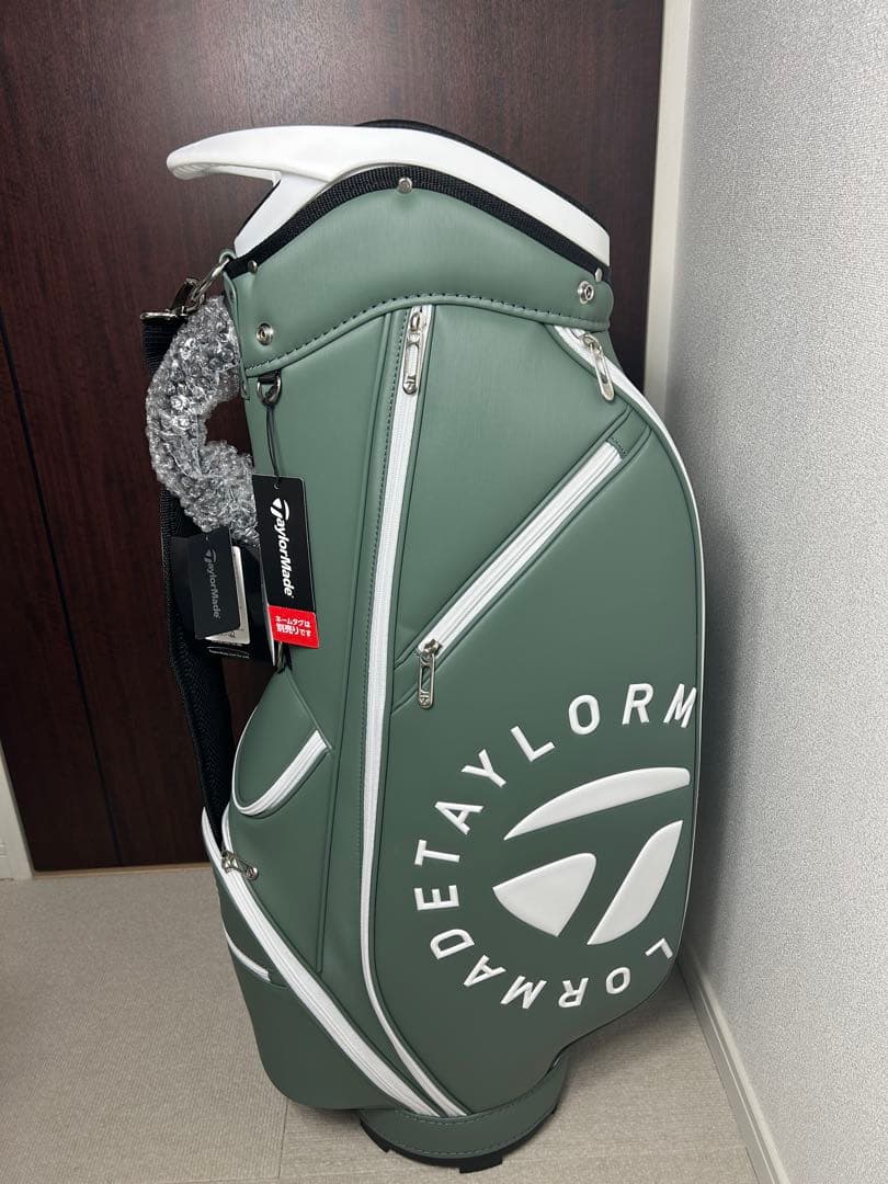 【新品未使用】テーラーメイド サークルロゴ キャディバッグ　アシッドグリーン