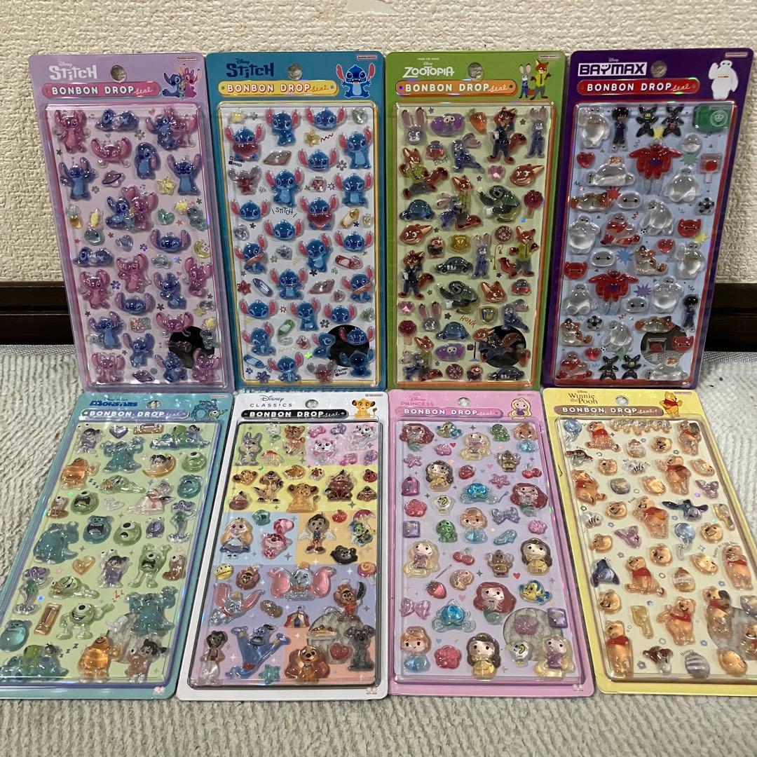 【国内正規品】 ディズニー ボンボンドロップシール 第2弾 8種セット