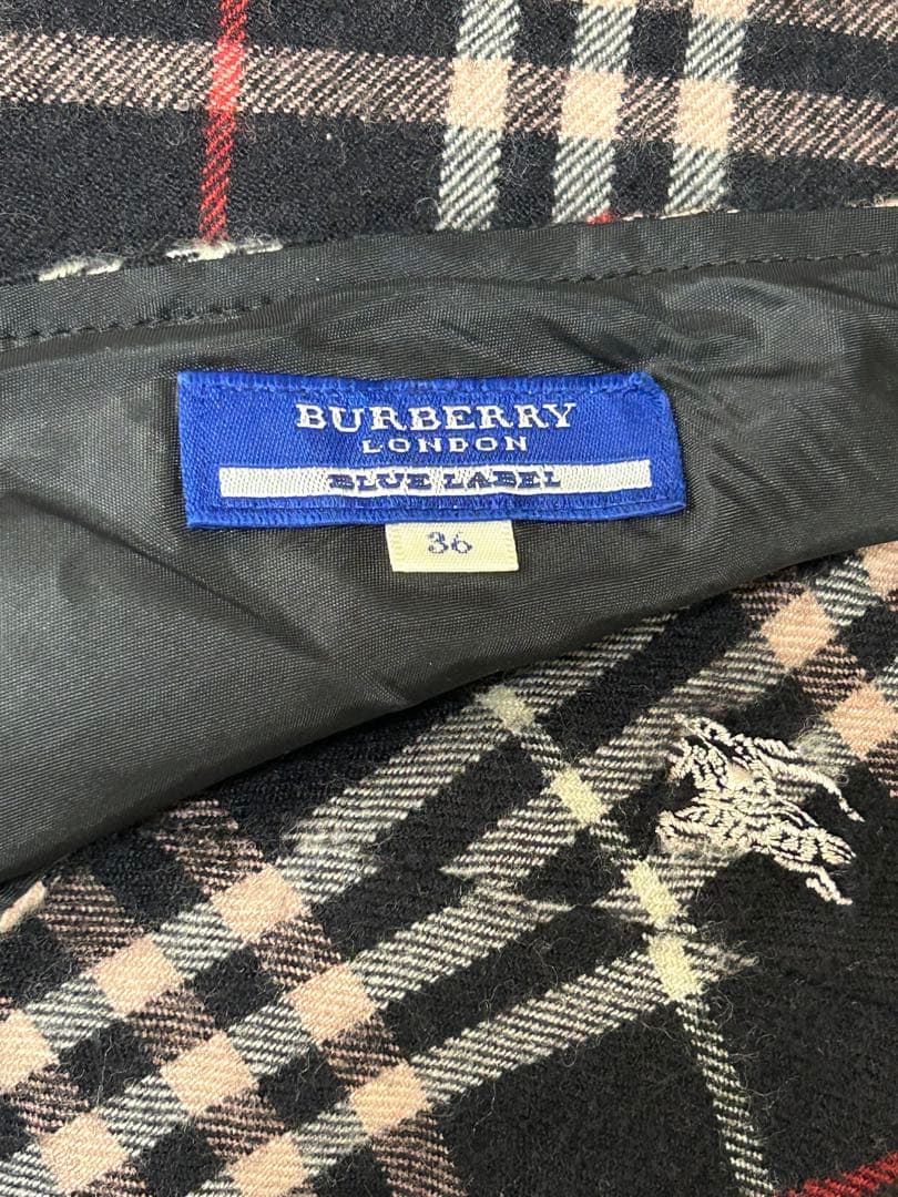 Burberry BlueLabelサイズ38ノバチェック柄ワンピース♭7056