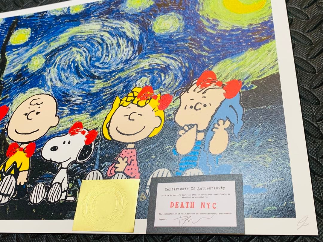 SOLD完売！　世界限定正規品DEATH NYC ポップアート チャーリーブラウ