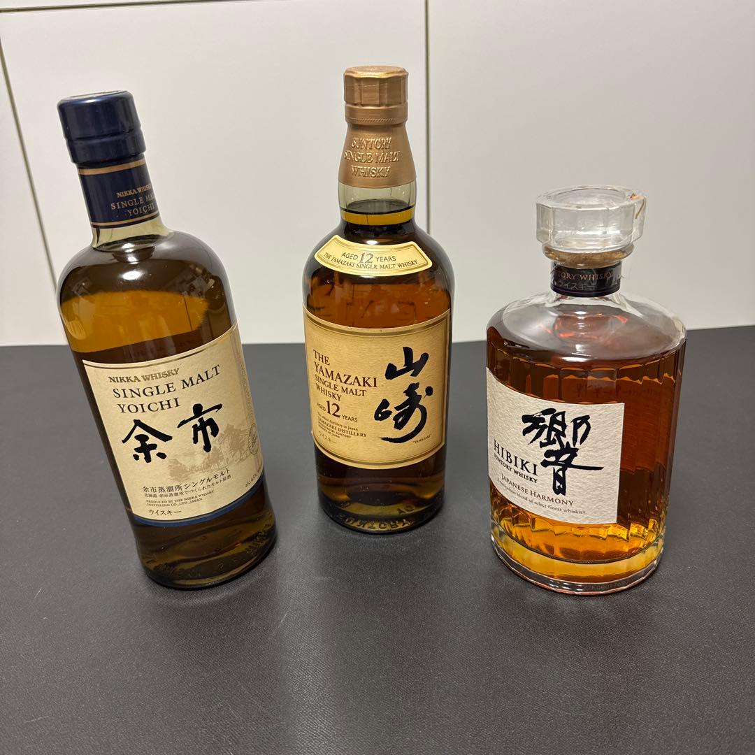 ウイスキー3本セット 山崎12年 響 与市 （未開封）