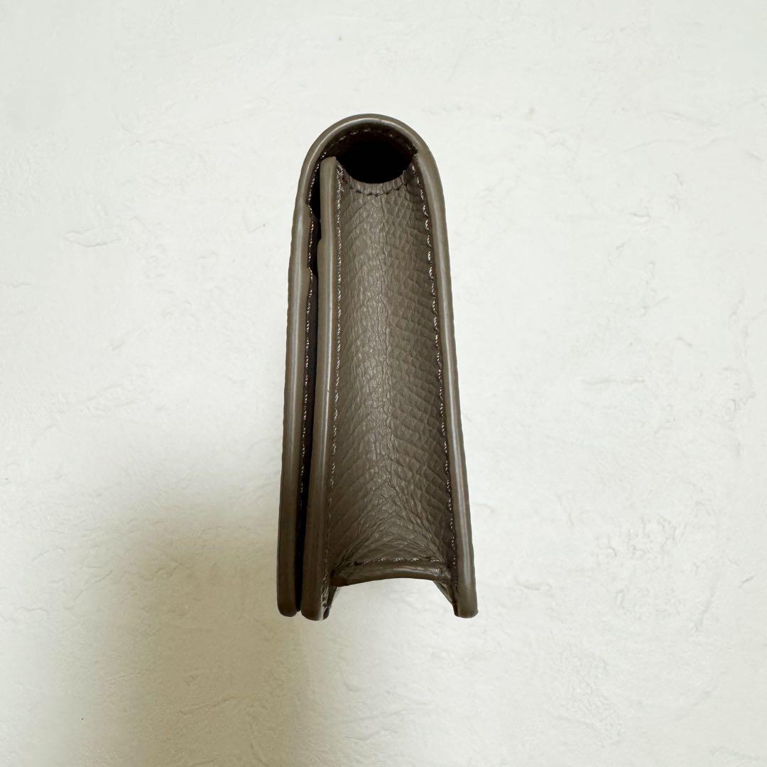 美品　CELINE グレー レザー 名刺入れ