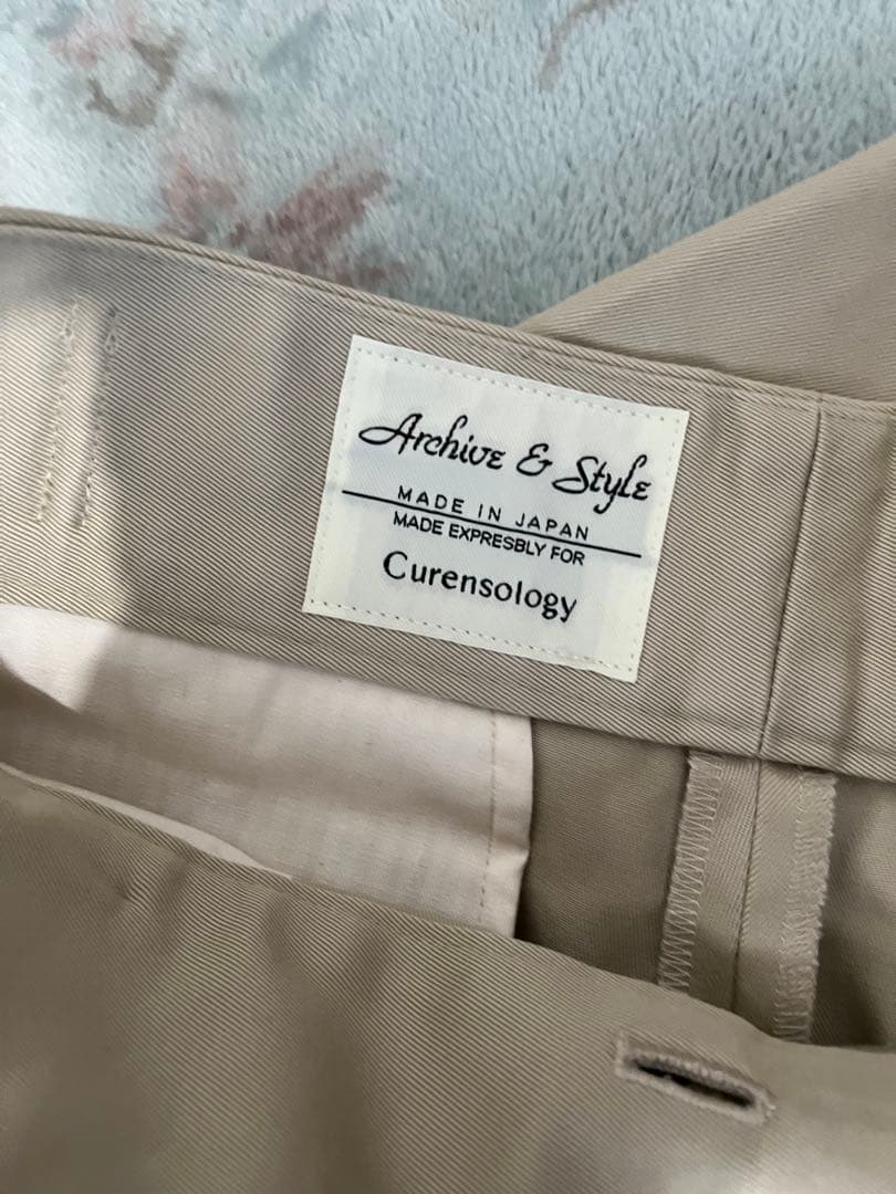 curensology チノパンツ　スラックス　サイズ38