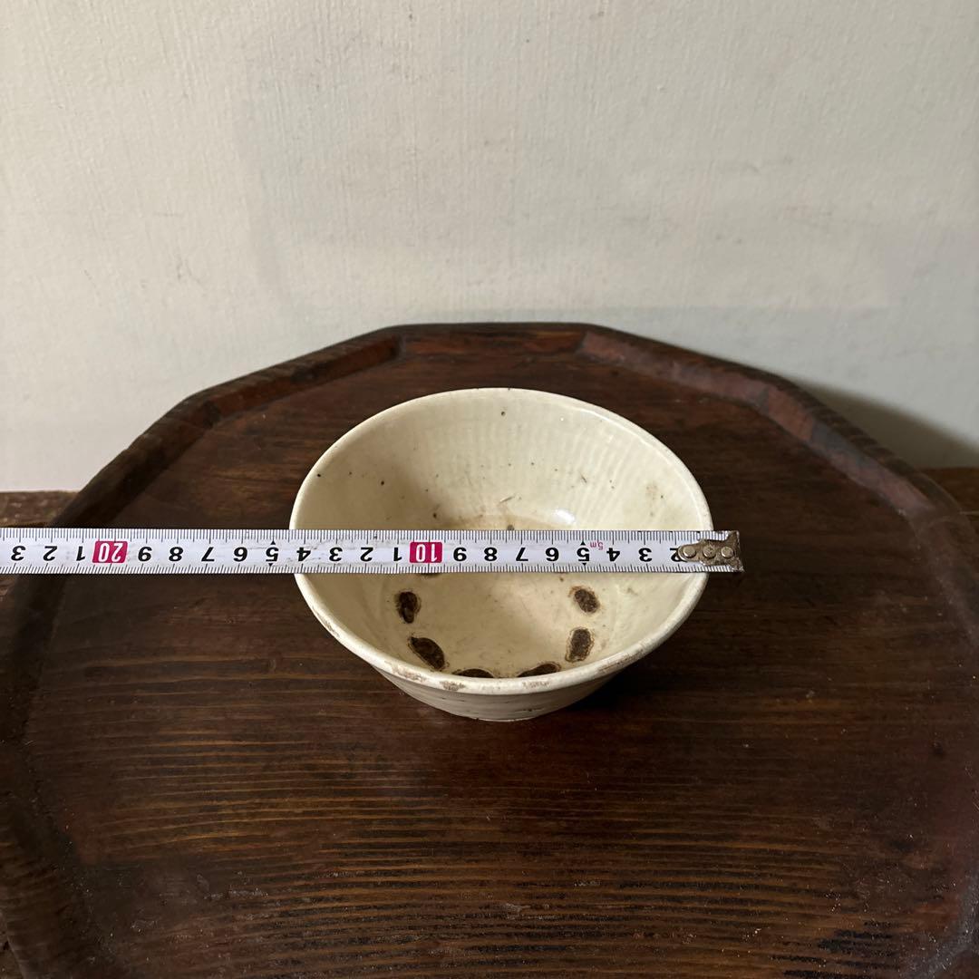 李朝大振り茶碗　鉢　白磁　韓国骨董品.アンティーク.古民芸.立原正秋