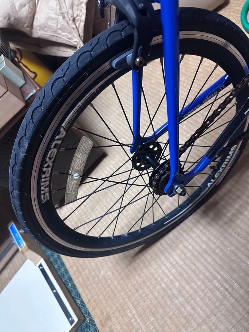 希少 GIOS ジオス クロスバイク 青 CR-MOチューブ ミニベロ