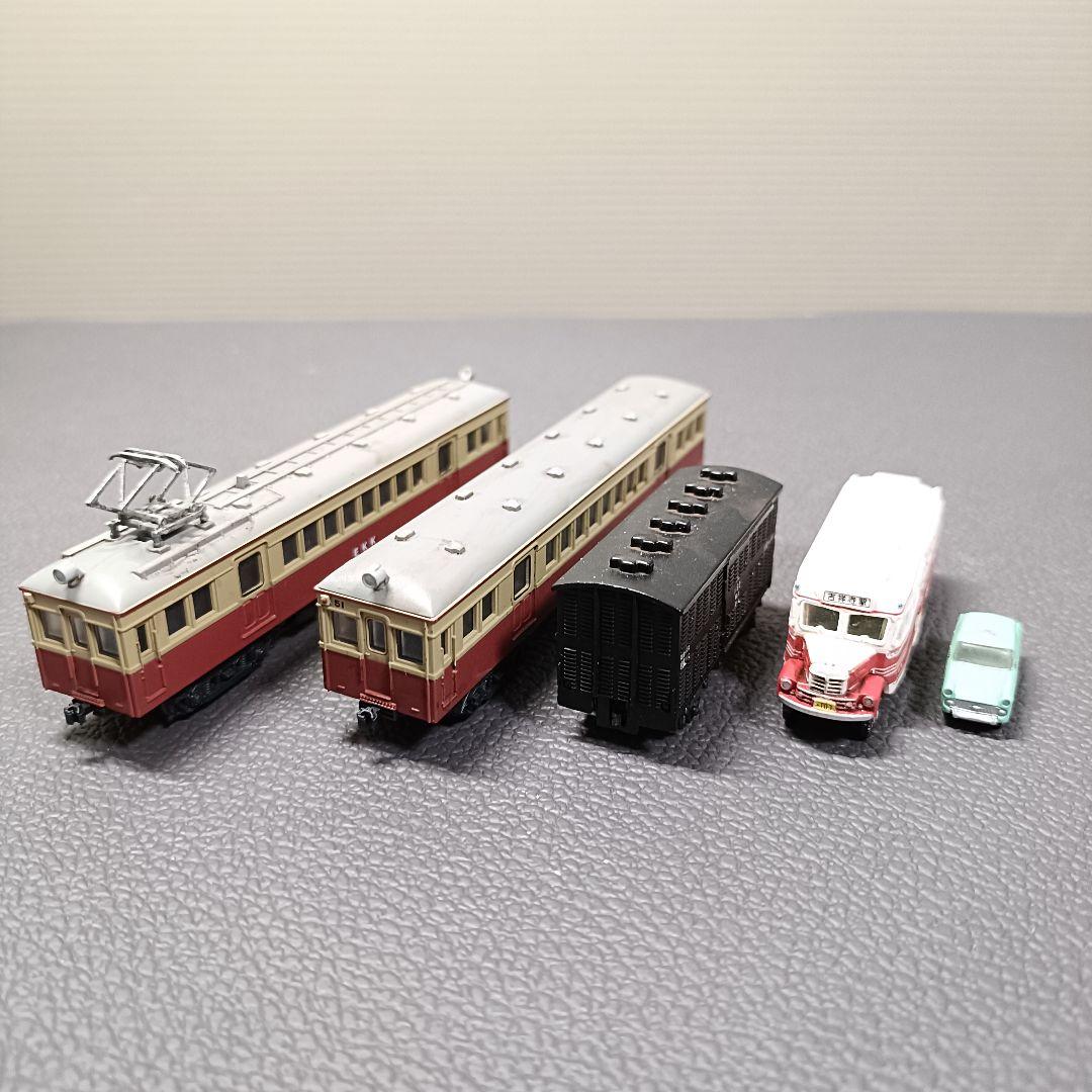 No.55鉄道Nゲージジオラマ車両、バス、車付き