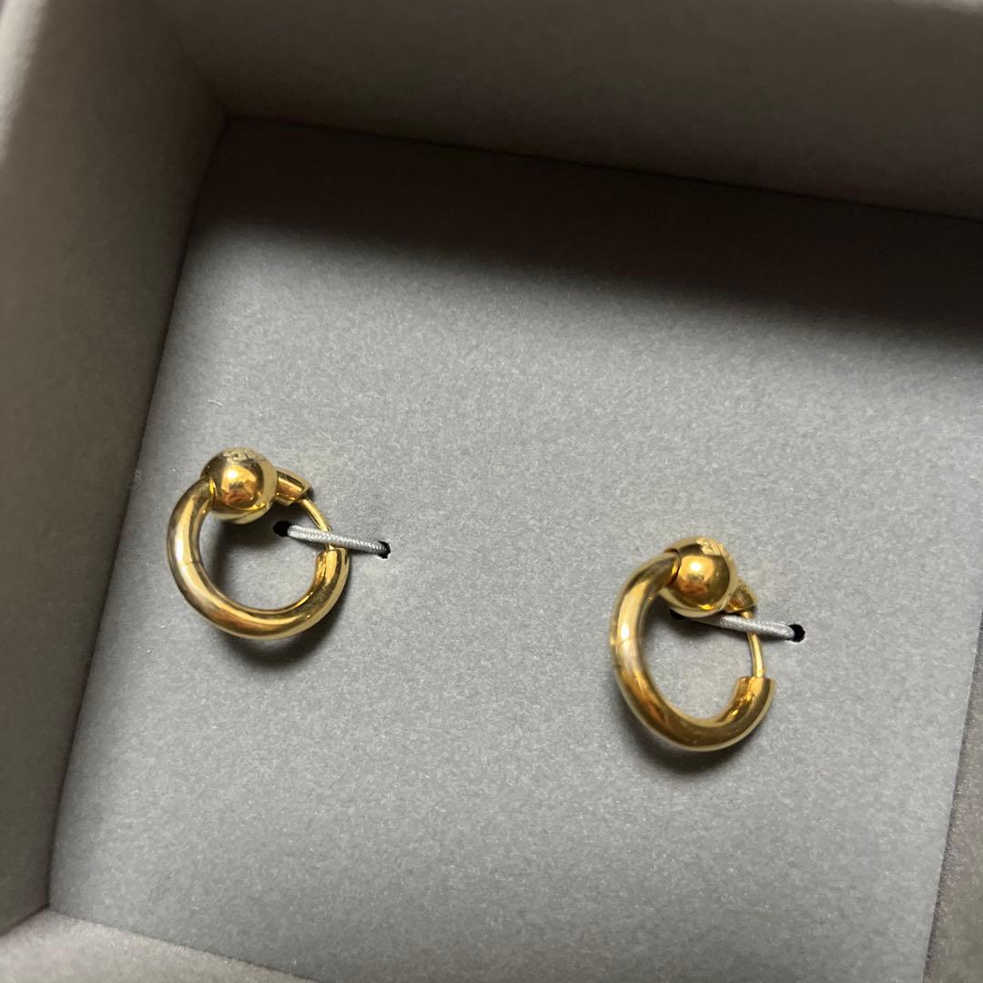BALENCIAGA ゴールド フープピアス