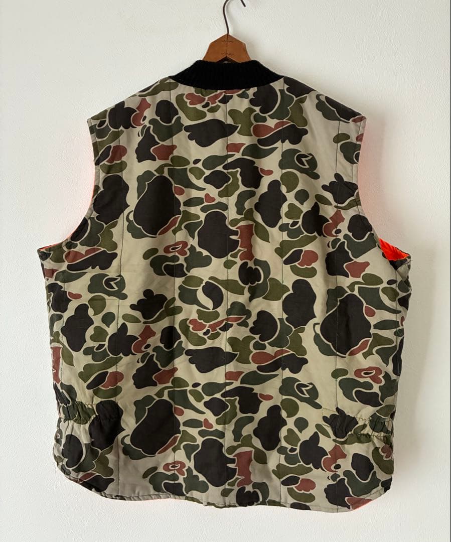 Walls ベスト　リバーシブルベスト　ダックハンターカモ　USA製　フルジップ