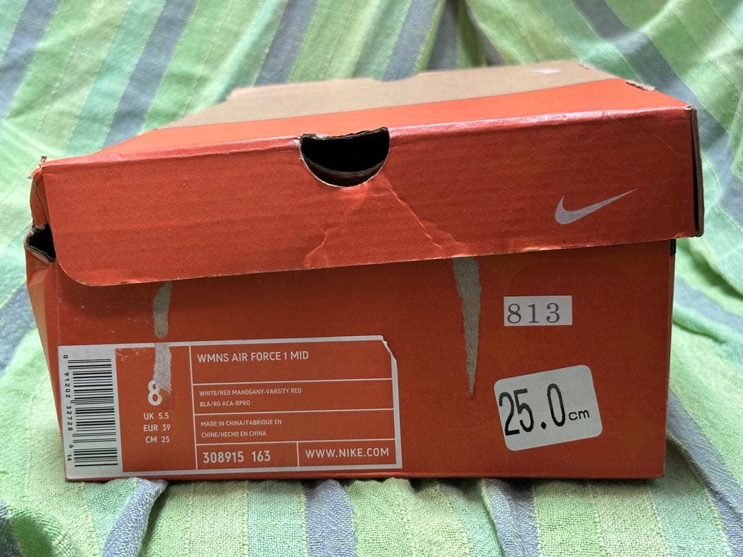 新品未使用Nike Air Force1 エアフォース ハイカット バレンタイン