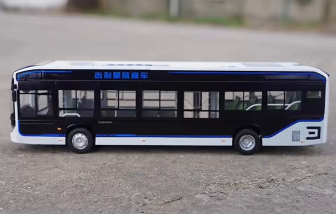 バスモデ1:42スケールバス純電気バスモデル