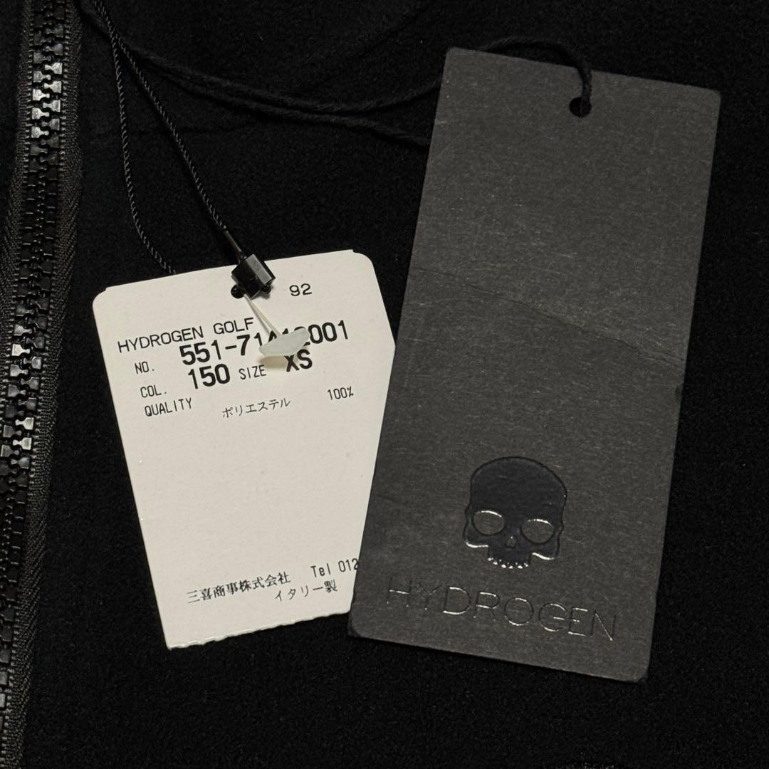 HYDROGEN GOLF フリース ジップジャケット ブラック メンズ XS