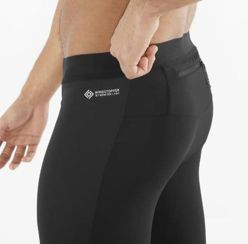 【美品】サロモンGORE-TEX WINDSTOPPER ランニングタイツ