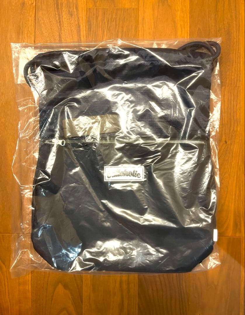 【ballaholic】Logo Zip Pocket Gymsack navy