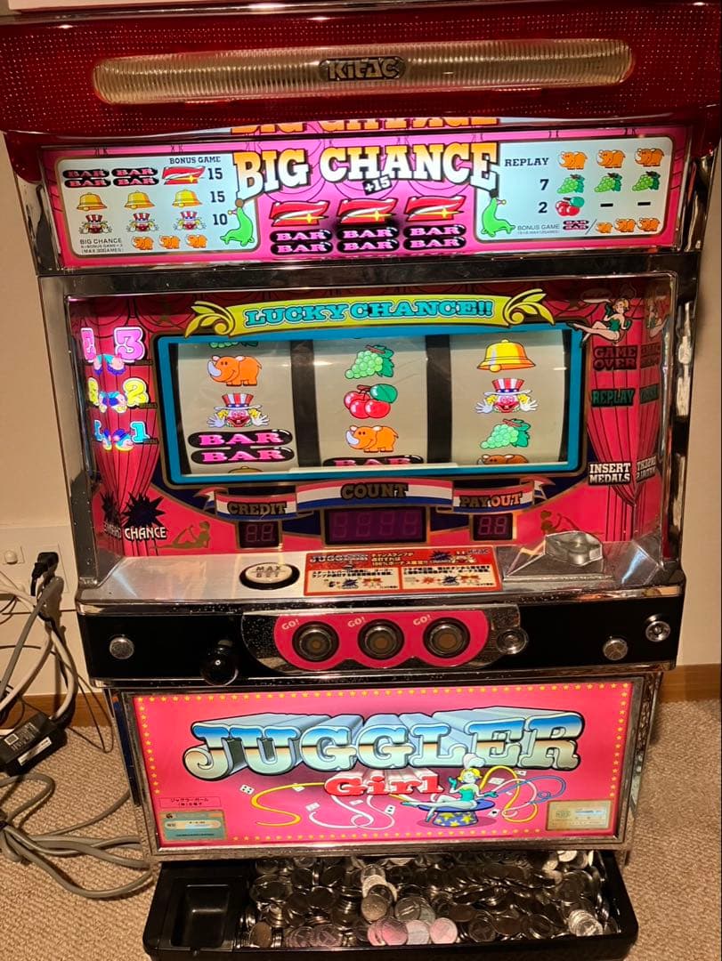 パチスロ実機　ジャグラーガール　4号機（引き取り限定）