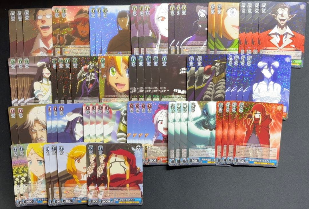 ヴァイスシュヴァルツ オーバーロード　デッキ＋パーツまとめ売り