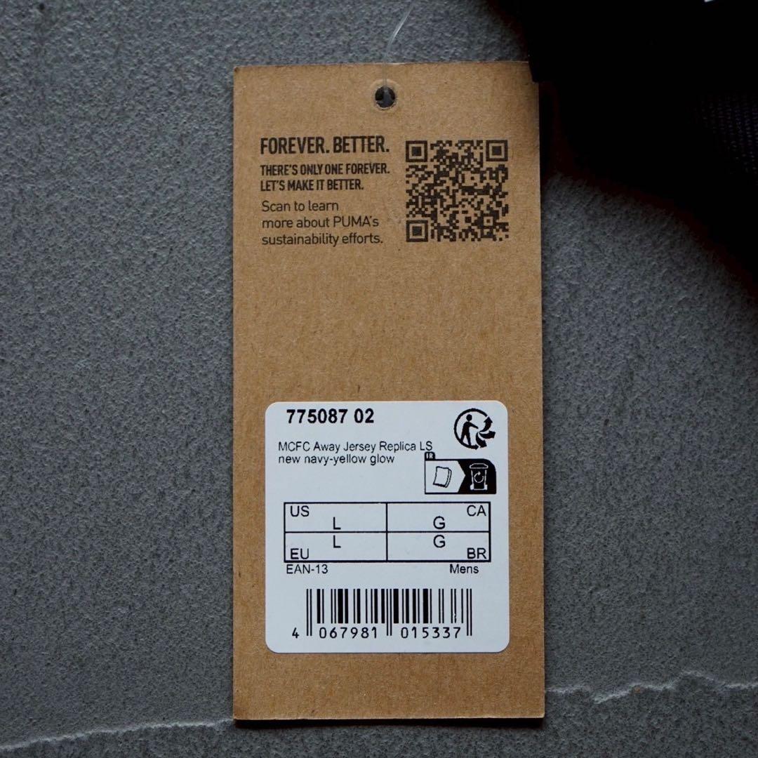 マンチェスター・シティ 24/25 ユニフォーム アウェイ 長袖 正規品 L