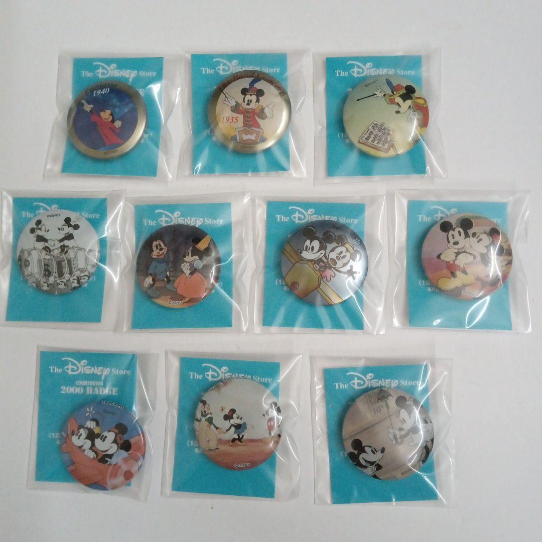 ディズニーストア　2000　カウントダウン　缶バッジ　缶バッジ用台紙