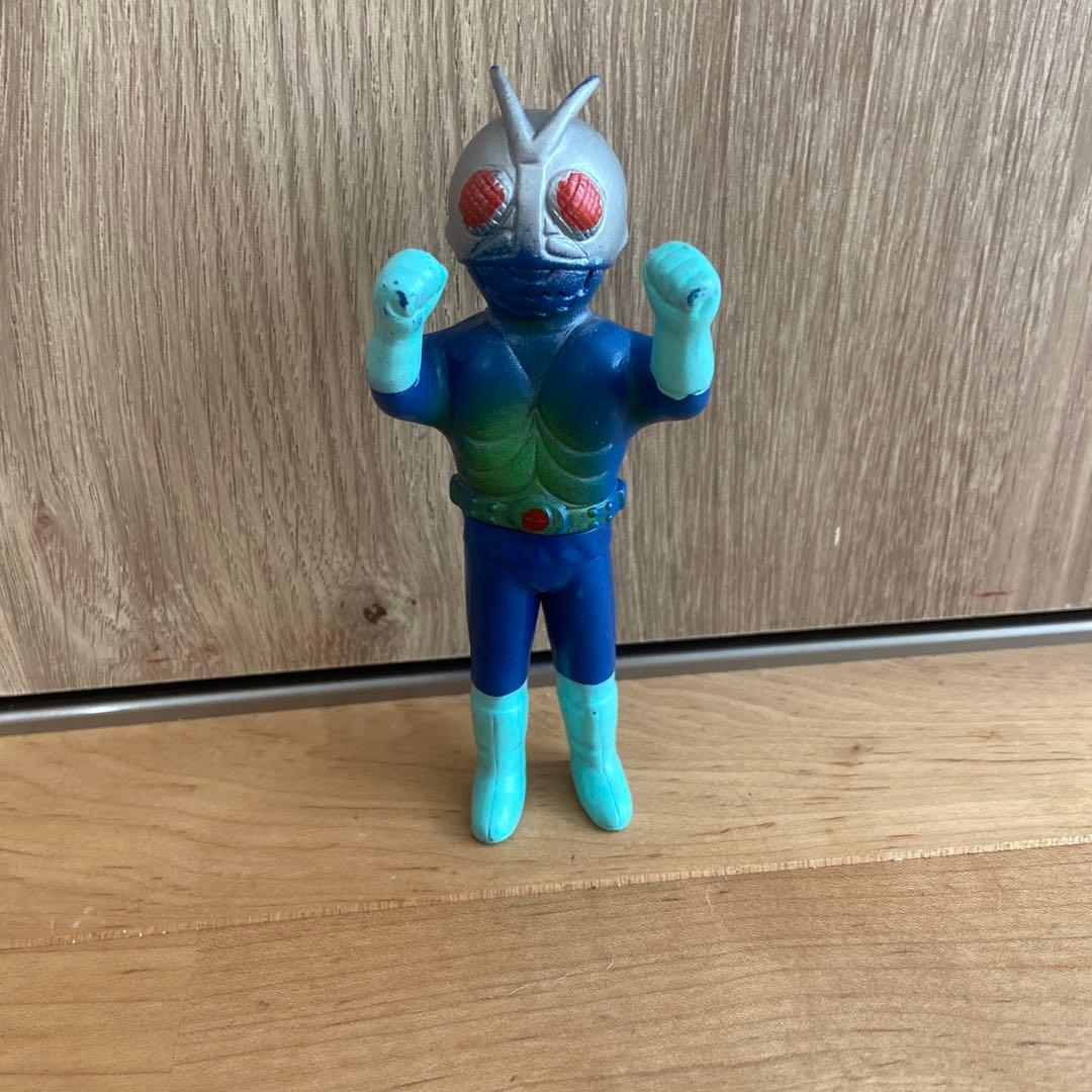 当時物 ビンテージ ミニ ソフビ ポピー 12cm 仮面ライダー