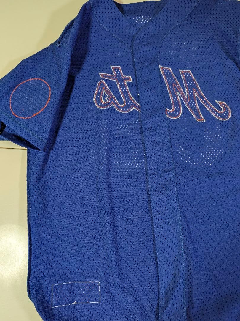 90s USA製 マジェスティック　メッツ 吉井理人 ユニフォーム　Ｍ ブルー