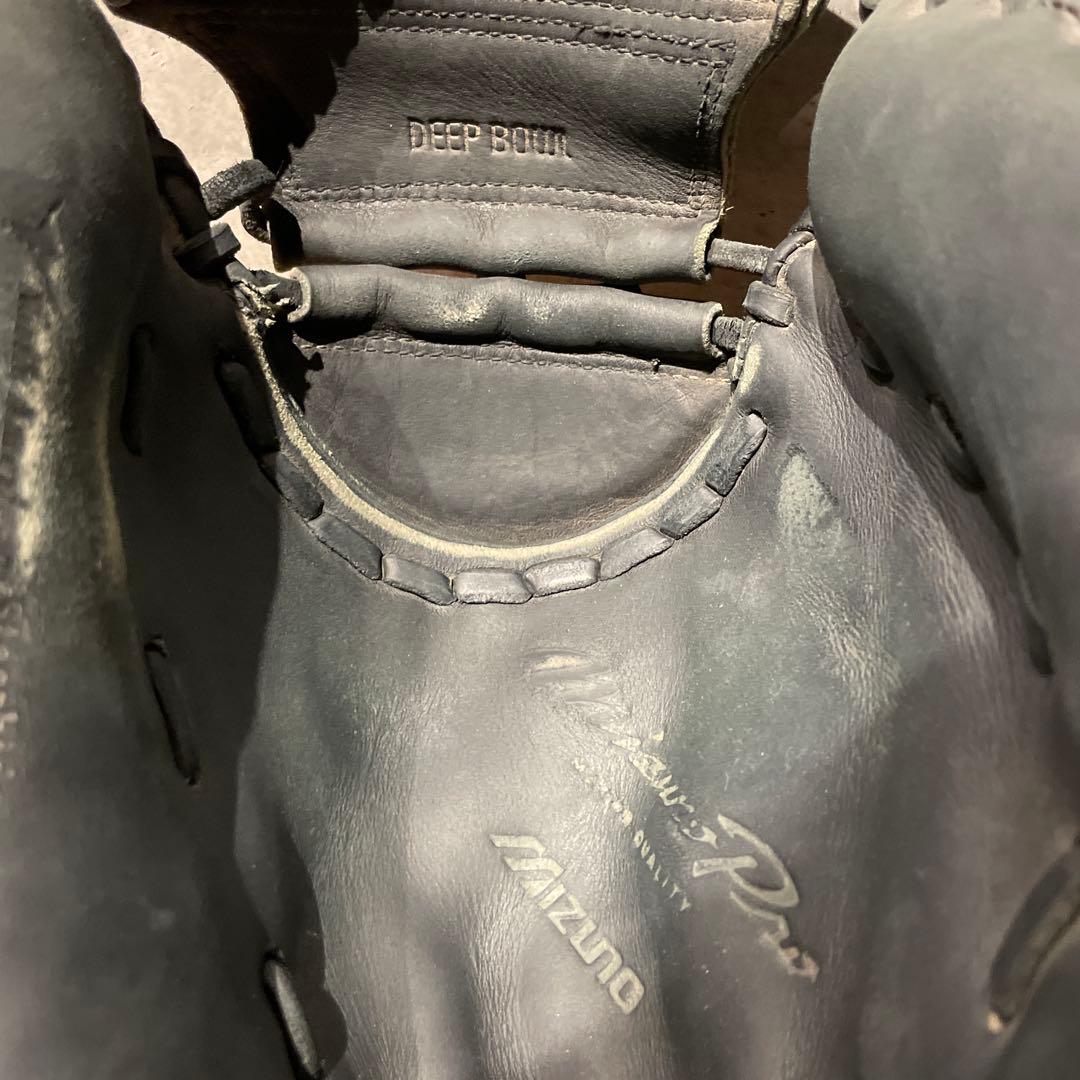 ミズノプロ 旧ロゴ 軟式用 キャッチャーミット ブラック