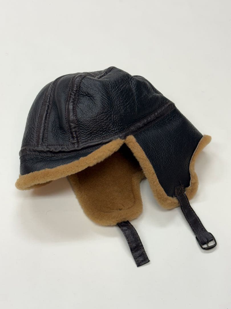 本羊革 トラッパー フライトキャップ 飛行帽 イギリス製