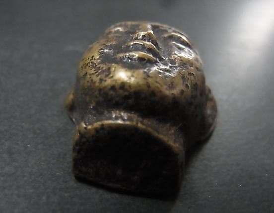 ★L1301★古パーツ　ナガ族　伝世品　ペンダント　人面護符 エスニック