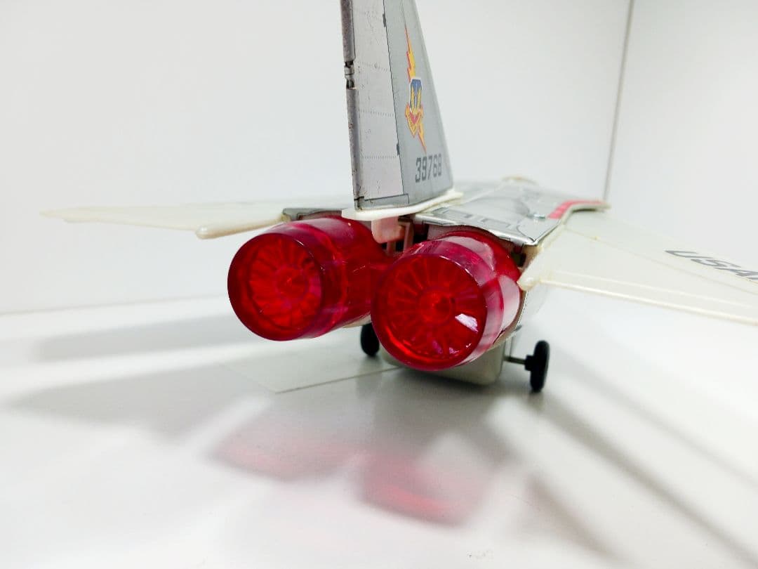 希少 動作品 野村トーイ グラマン F111A ジェットファイター ブリキ