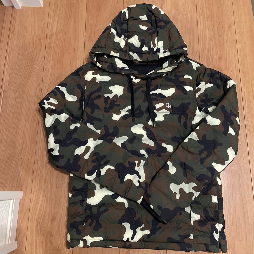 パーリーゲイツ　迷彩ダウンパーカー　サイズ4