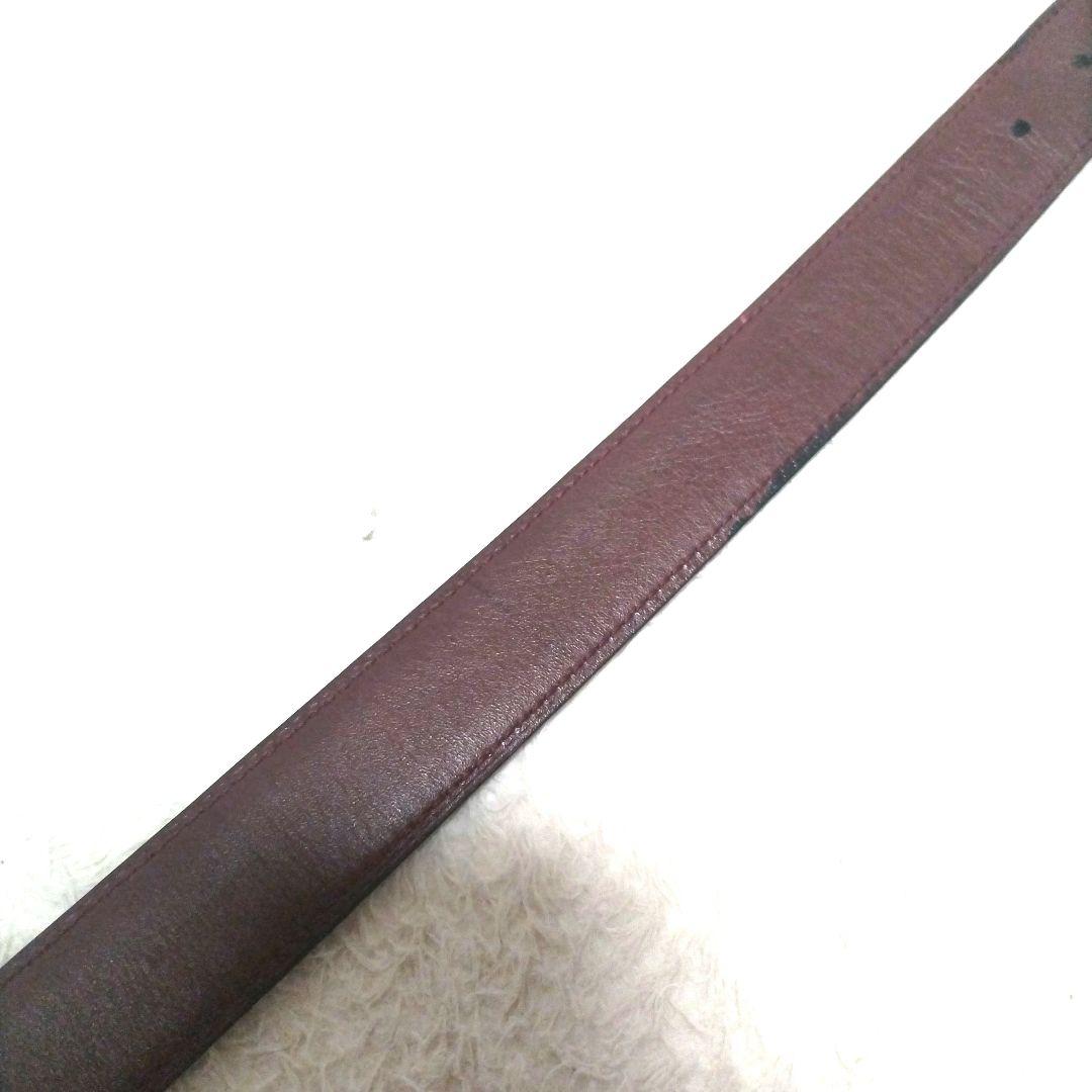 【美品】Cartier カルティエ ゴールドロゴバックル レザーベルト 廃盤