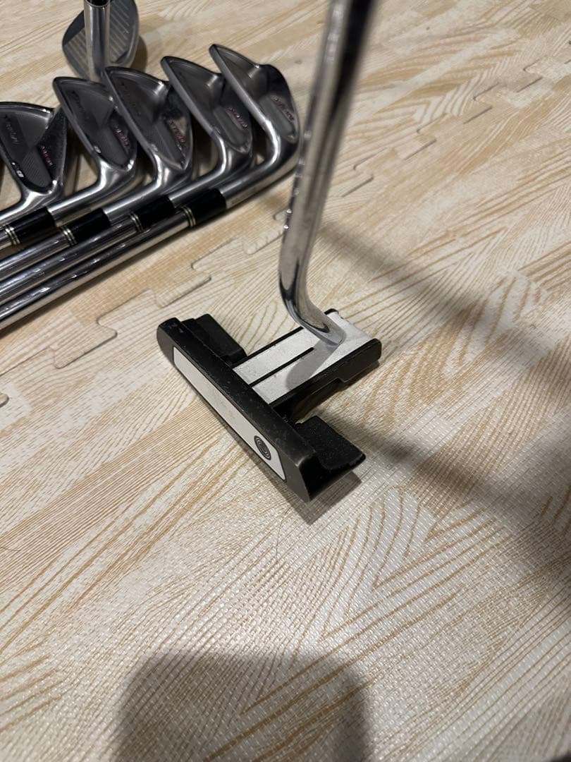 デニム風 ゴルフバッグ　キャリーバック　クラブフルセット付