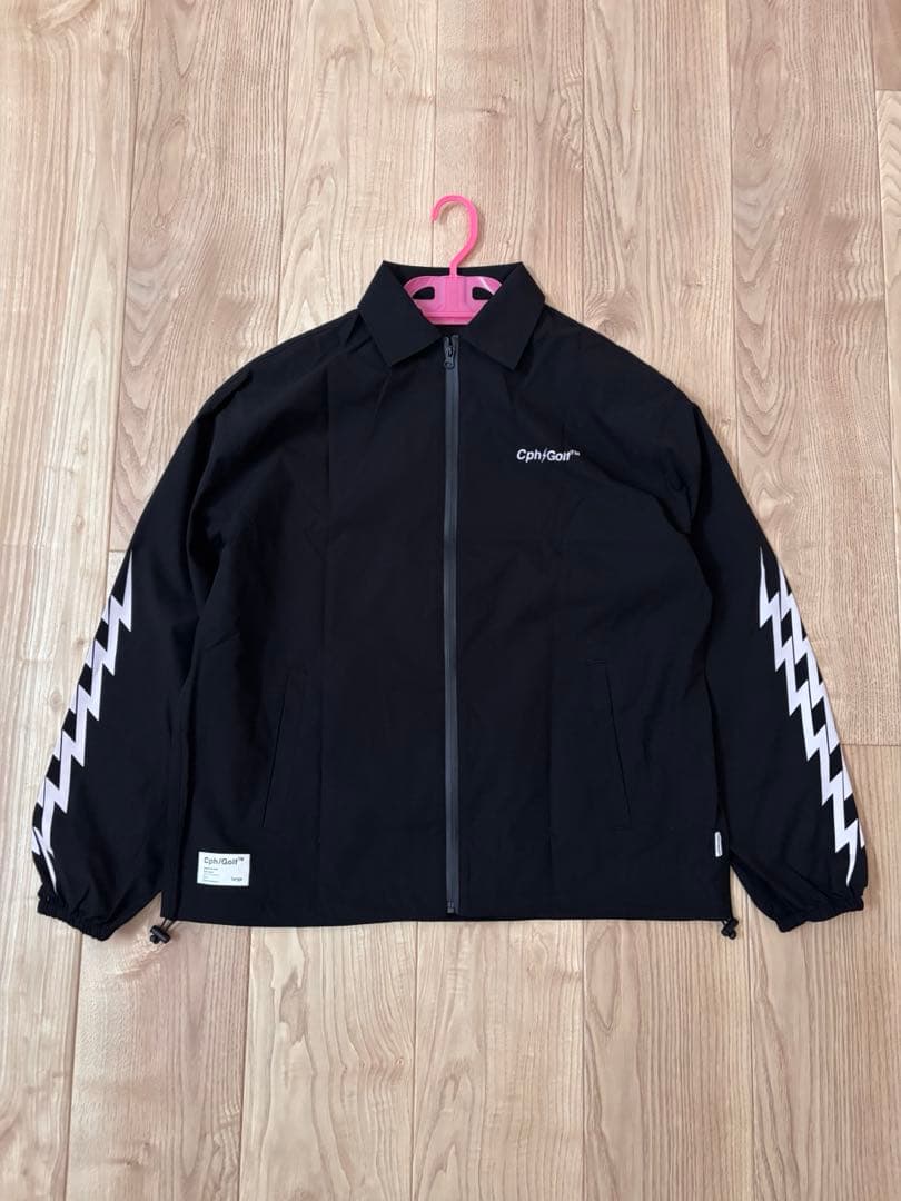 CphiGolf 黒 ジッパー　コーチジャケット　薄手　M