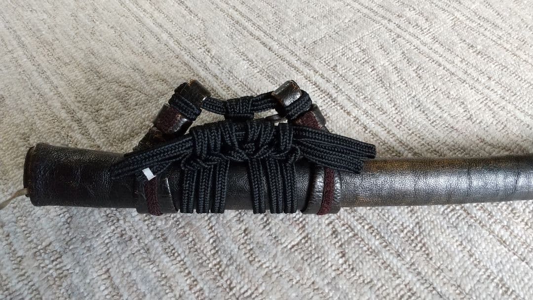 太刀紐・革袋付き鞘