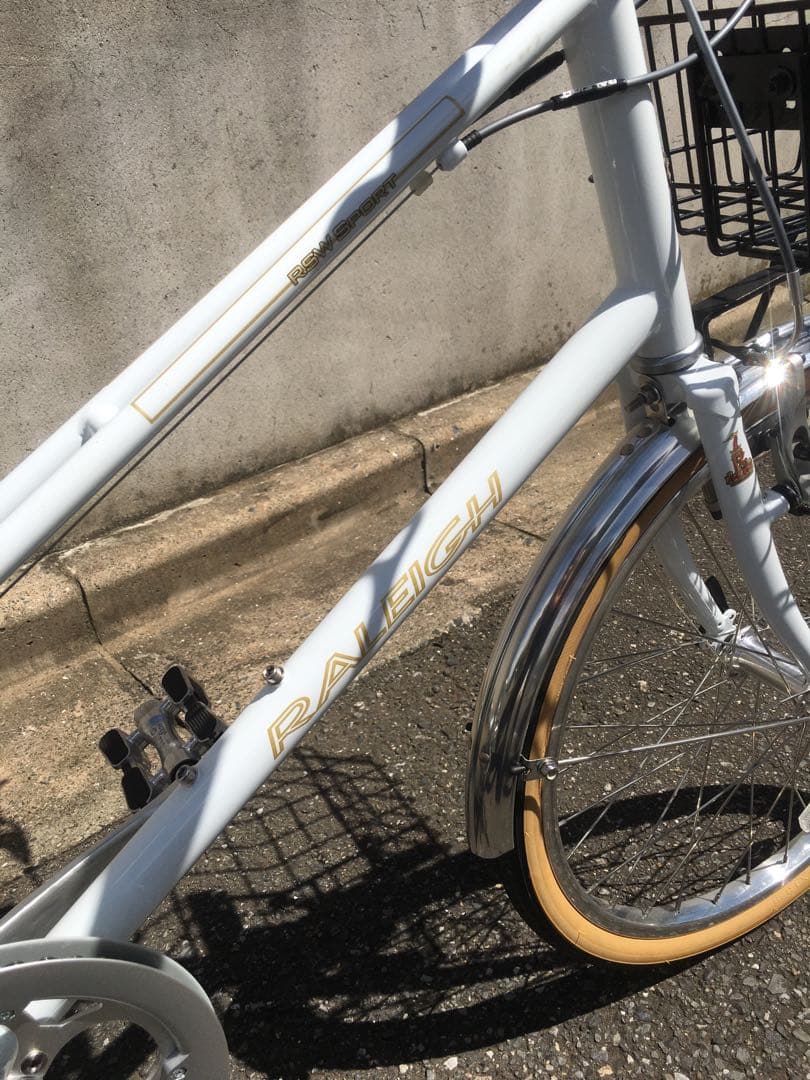 極上品 ミニベロ ラレー ホワイト チャリ 自転車 20インチ 新車