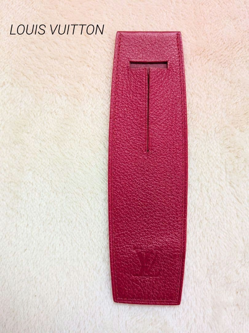ルイ・ヴィトン 　レザーペンケース 　タイガシリーズレッド　匿名配送　即日発送