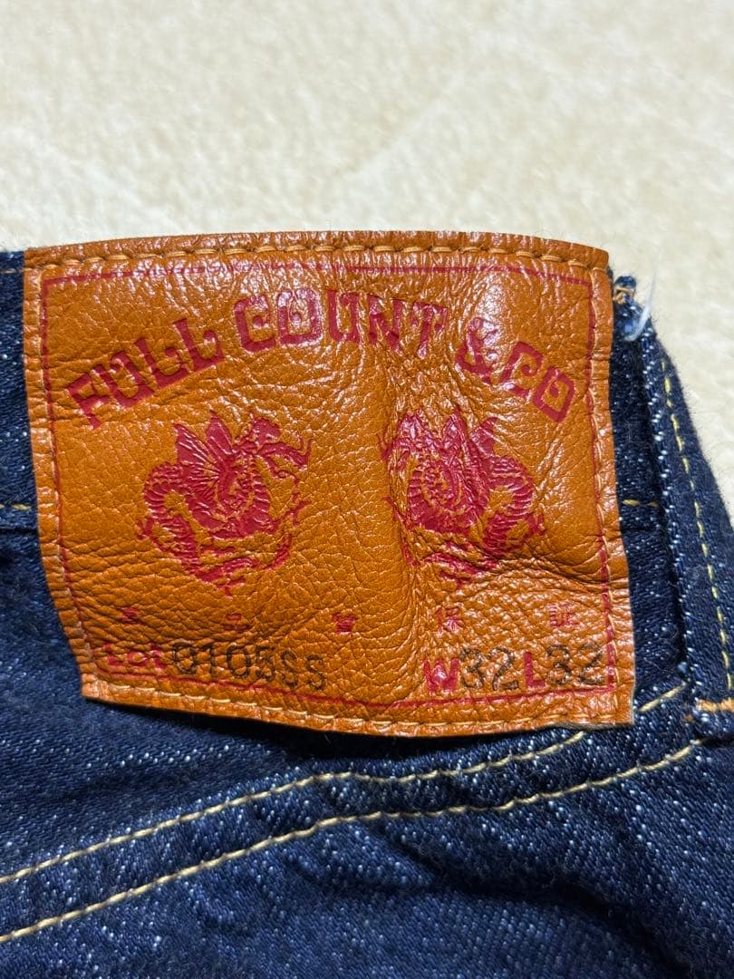 FULLCOUNT フルカウント　0105 ワイドデニム　濃紺