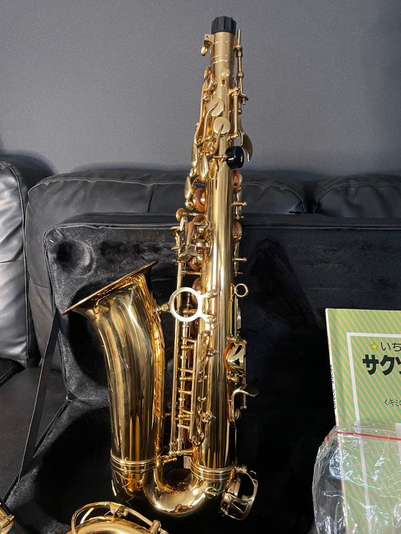 【美品】Soleil ソレイユ　アルトサックス　セット　初心者　ゴールドラッカー